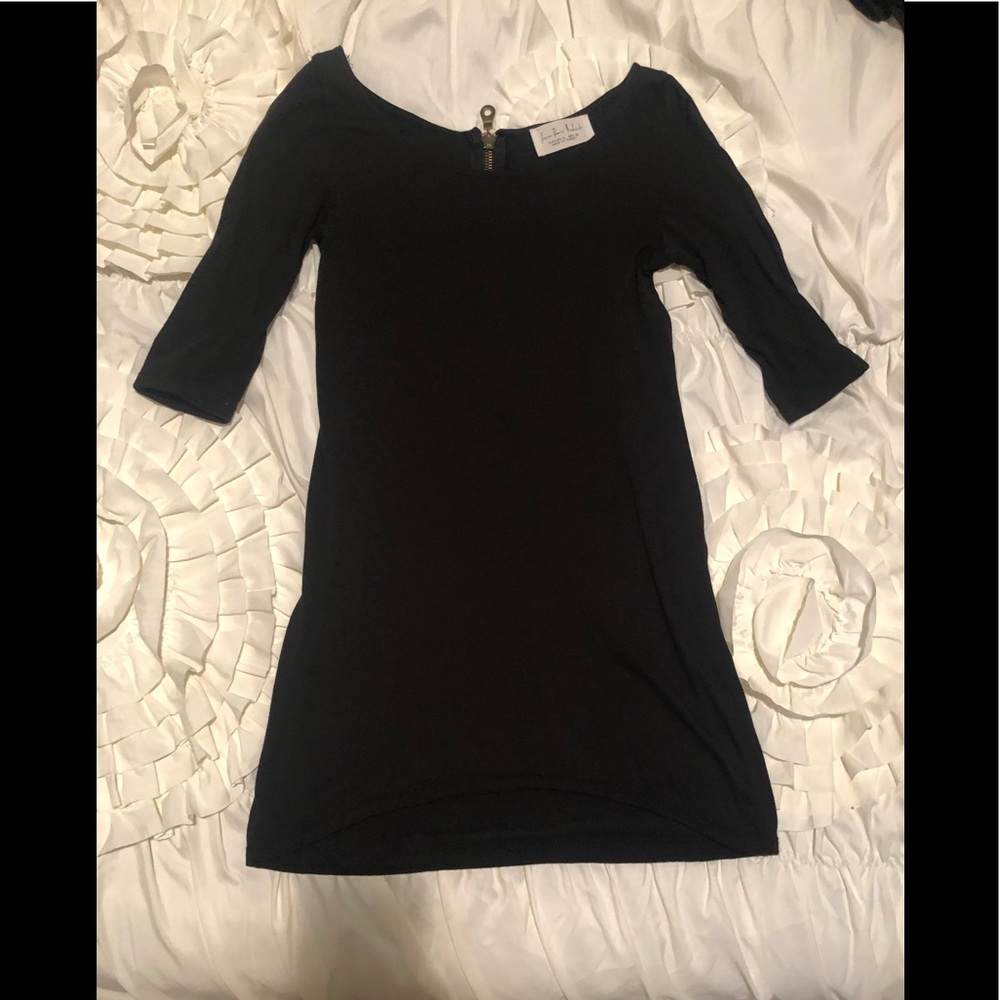 Zara Zipper Black T-shirt